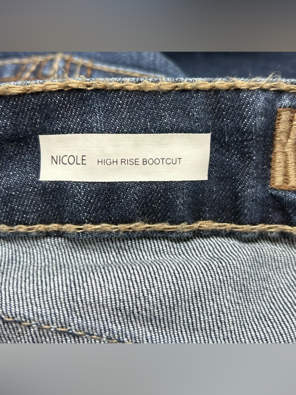 Kut From The Kloth Nicole High Rise Bootcut Jeans Dark Wash Size 14 NWT - Picture 3 of 7